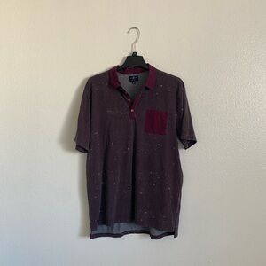 Marc Ecko Purple Casual Button Down Shirt